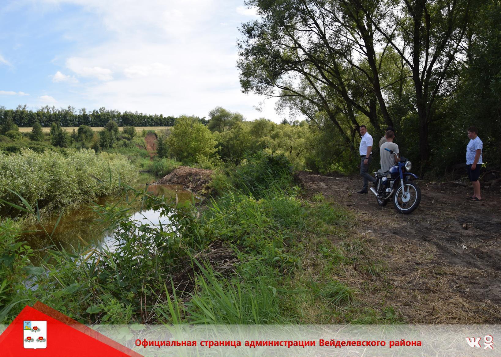 Приняты меры по сохранению пруда в хуторе Родники Вейделевского района.